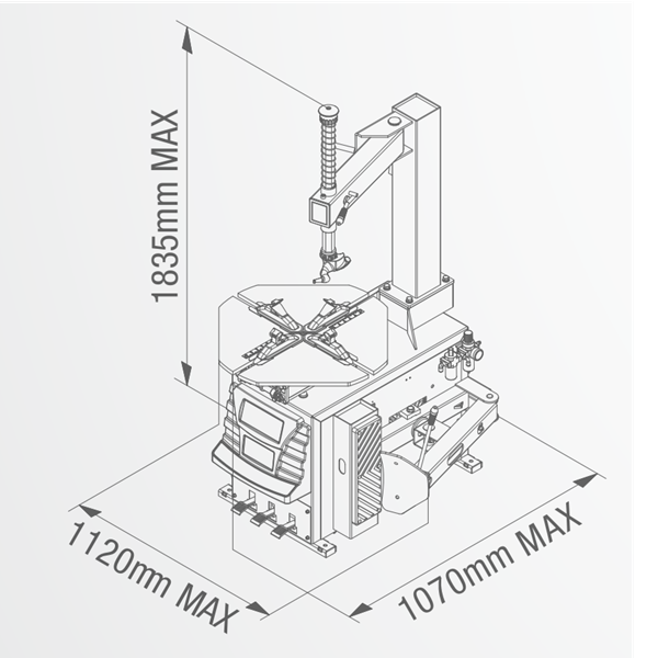 Fasep Reifenmontiermaschine 10-23'' RKE.1412C 400/50-60/3 S261.001
